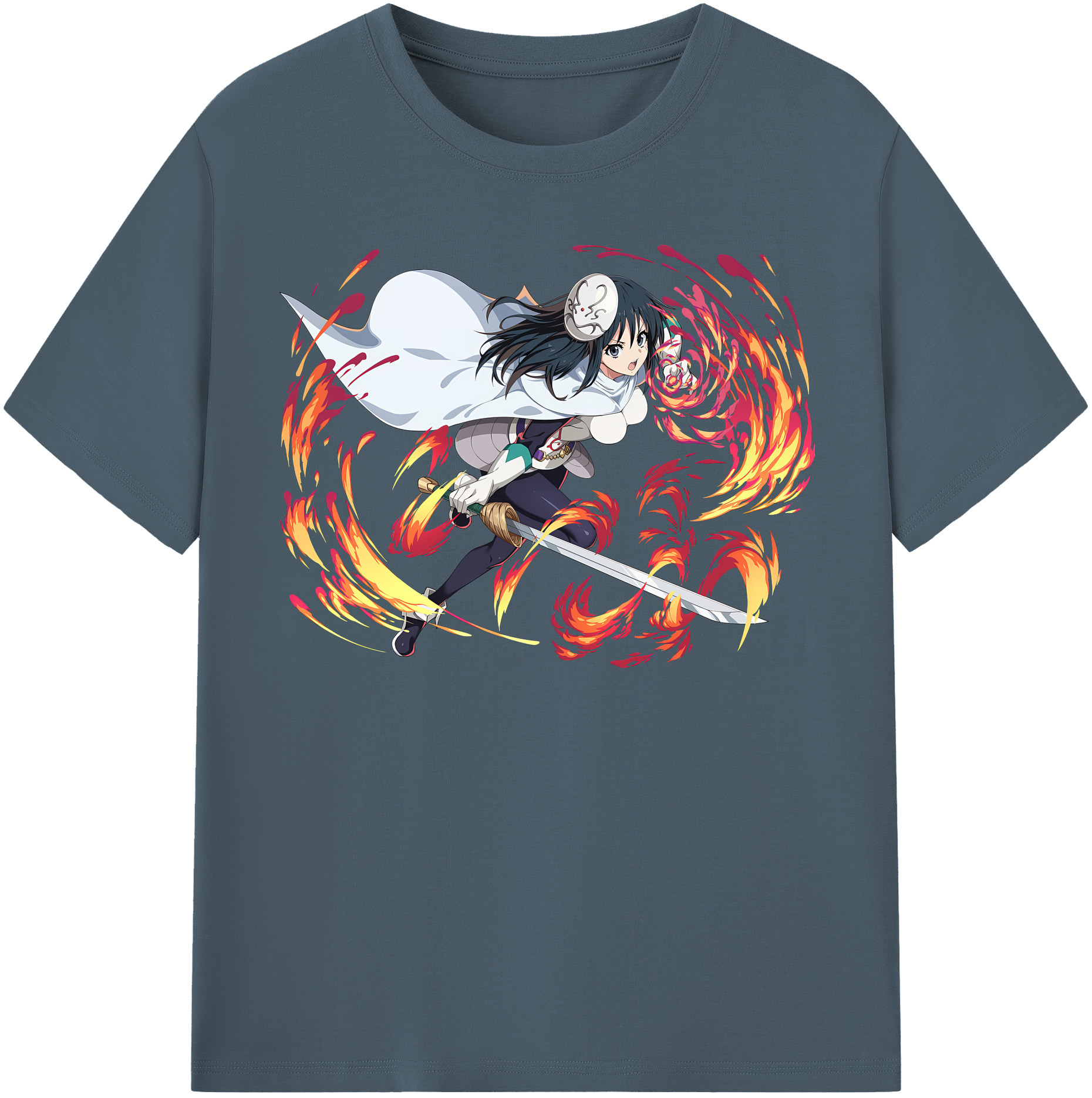 （画像用） 転スラ Regarding Reincarnated to Slime 綿100％半袖Tシャツ（フロントプリント）